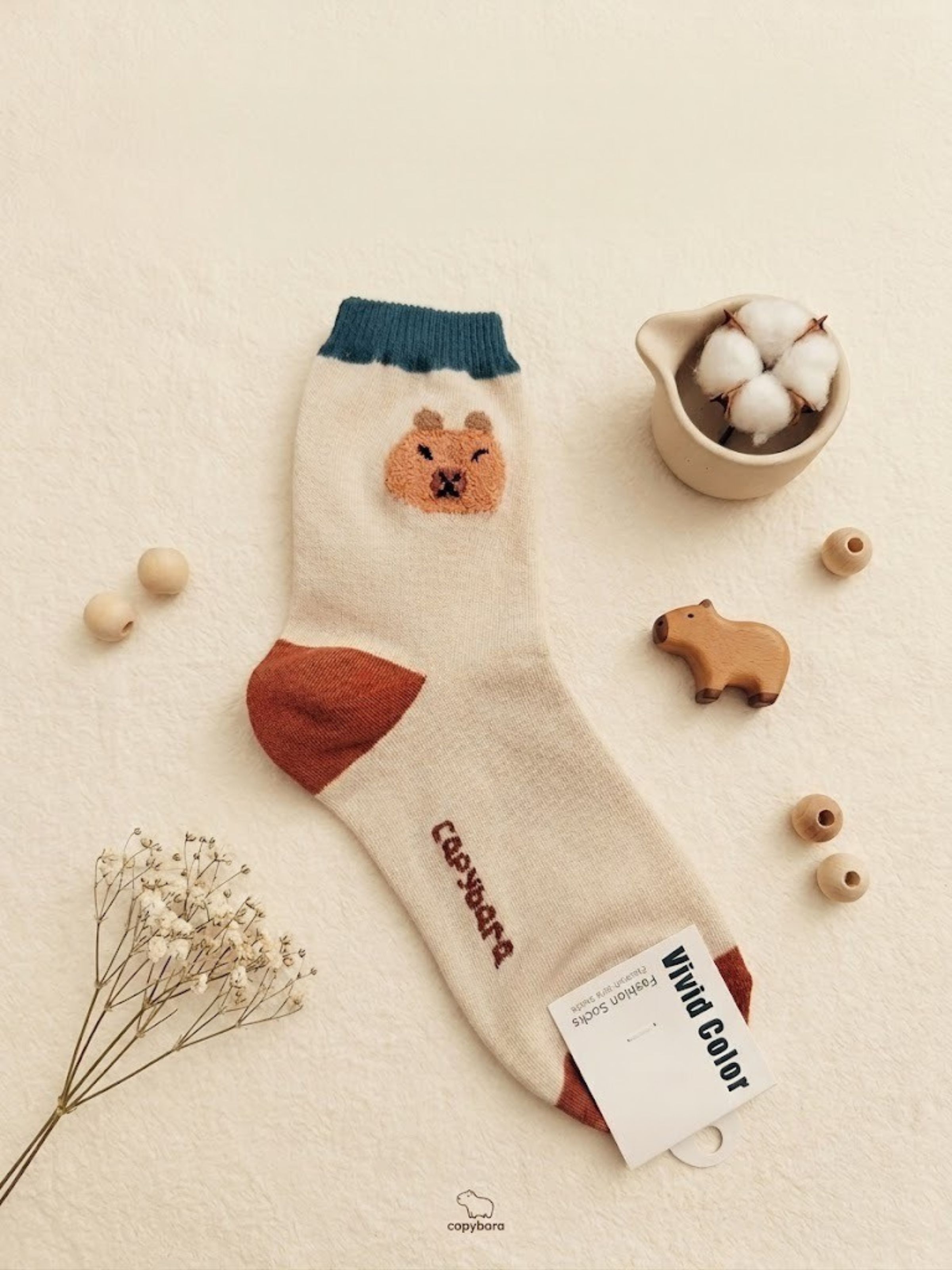Koraan Capybara High Crew Socks