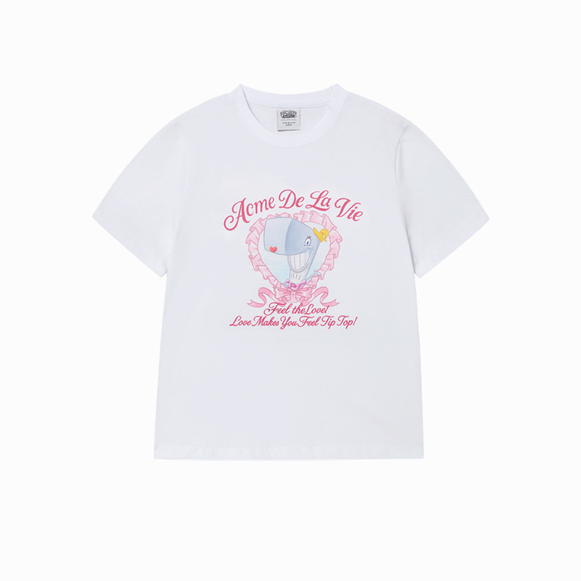 [ADLV x SpongeBob] WOMAN HEART PEARL SHORT SLEEVE T-SHIRT (2種)