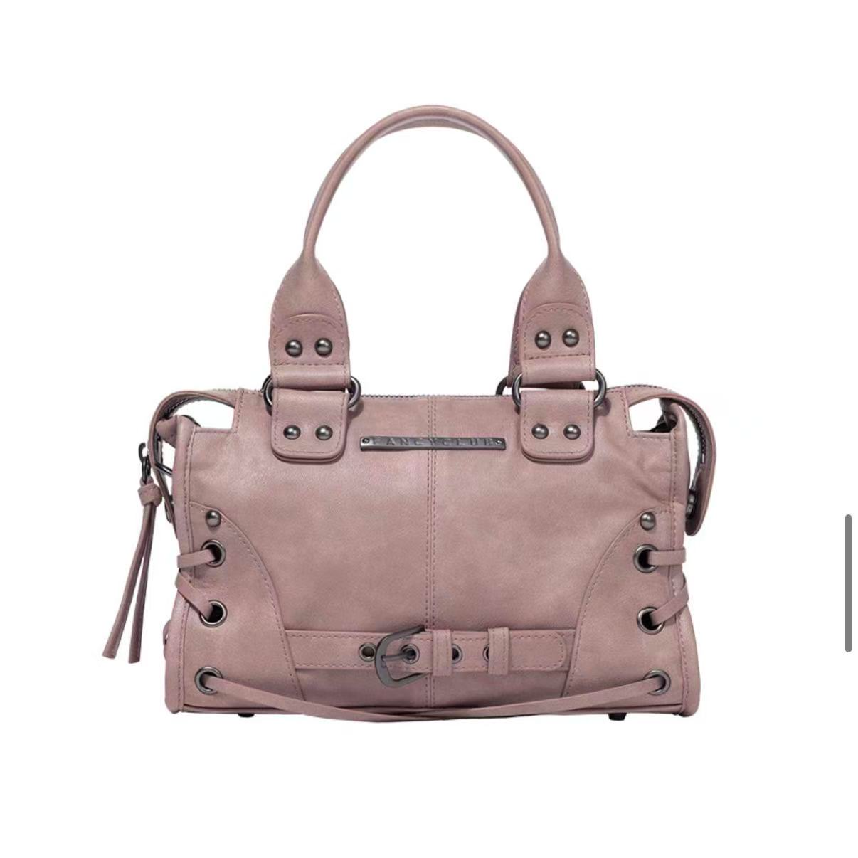 Fancyclub BELTED WASHING LEATHER MINI BAG (PINK) F26QE991