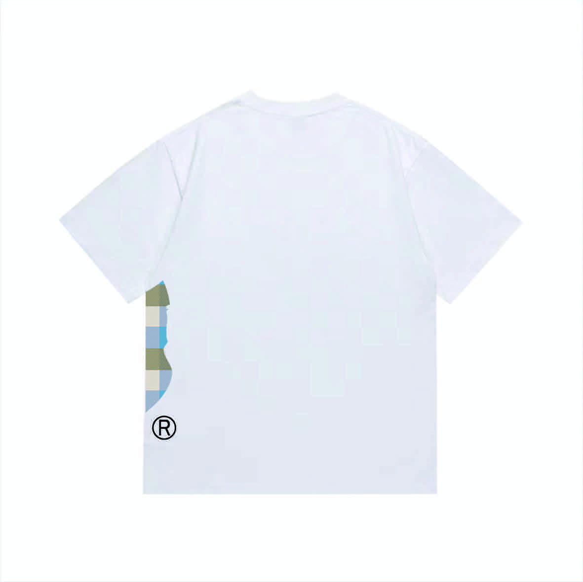 Bape Logo Check Side Big Ape Head Tee 