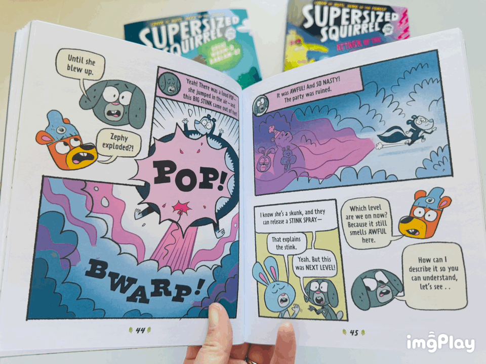 Oxford 牛津大學出版社！頂級英文漫畫 《Supersized Squirrel 超能松鼠系列3冊》