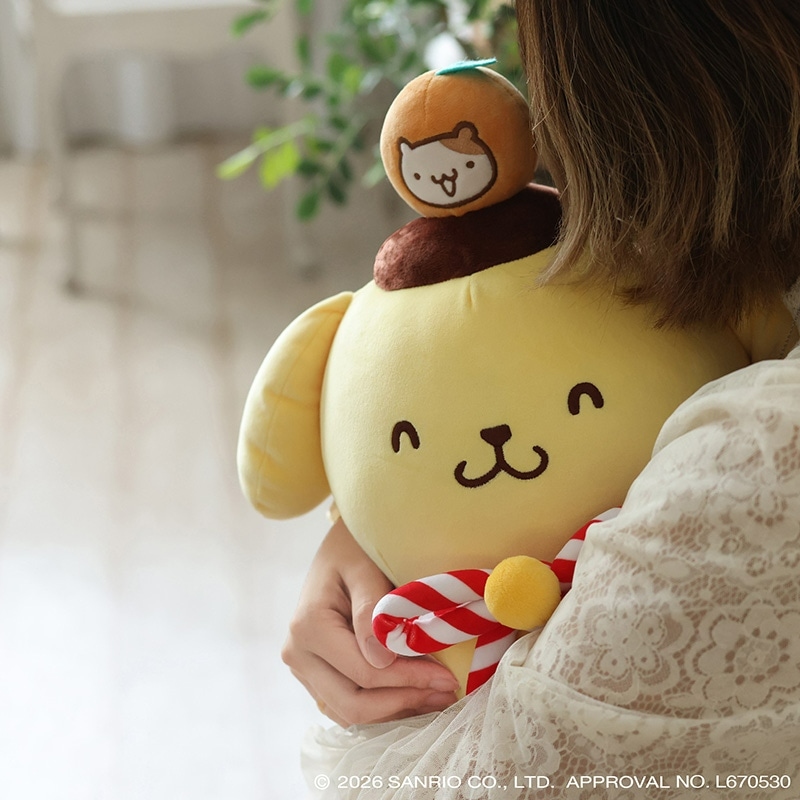 🌸 【預訂】Pompompurin 鏡餅公仔 - Pompompurin 30th x 郵便局