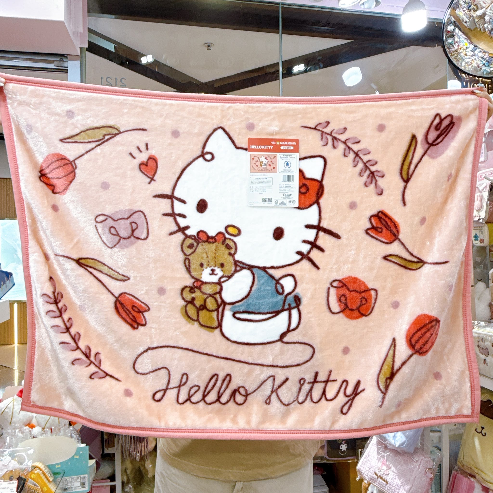 日本直送日本版Sanrio  kitty 100×70 cm毛氈