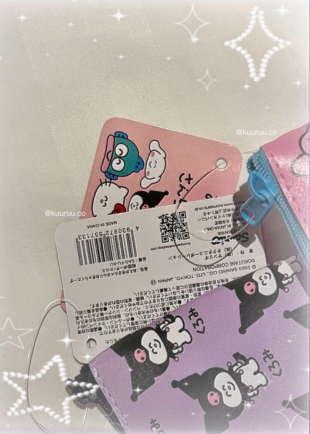 現貨｜♡Oekaki-san x kuromi / Melody 化妝袋 ♡