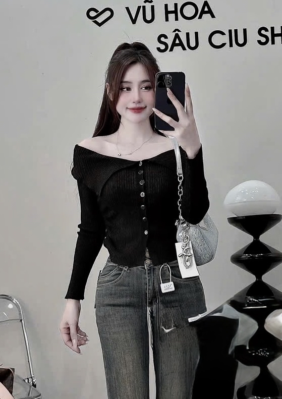 羅紋針織開襟衫  * 翻領針織衫