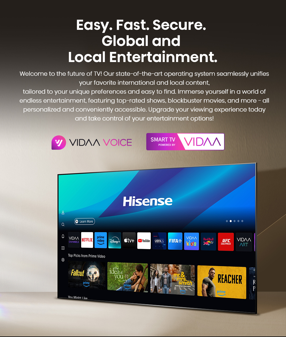 Hisense 85-Inch A7Q Series 4K QLED VIDAA Smart TV (85A7Q)