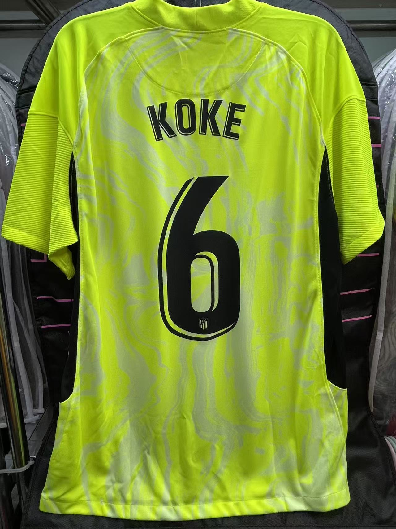 2020-21 Atlético Madrid 3RD Shirt #6 KOKE Size L "BNWT"