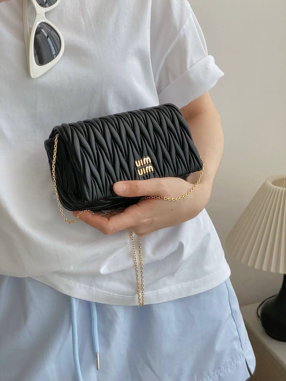 Elegant Quilted Chain Bag
