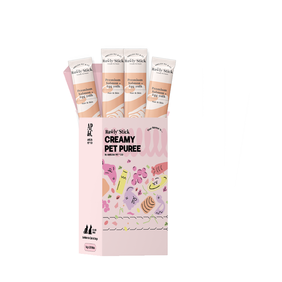 AP&C｜Rawly Stick 貓犬功能肉泥條 貓條 盒裝 Creamy Pet Puree 16g x 25