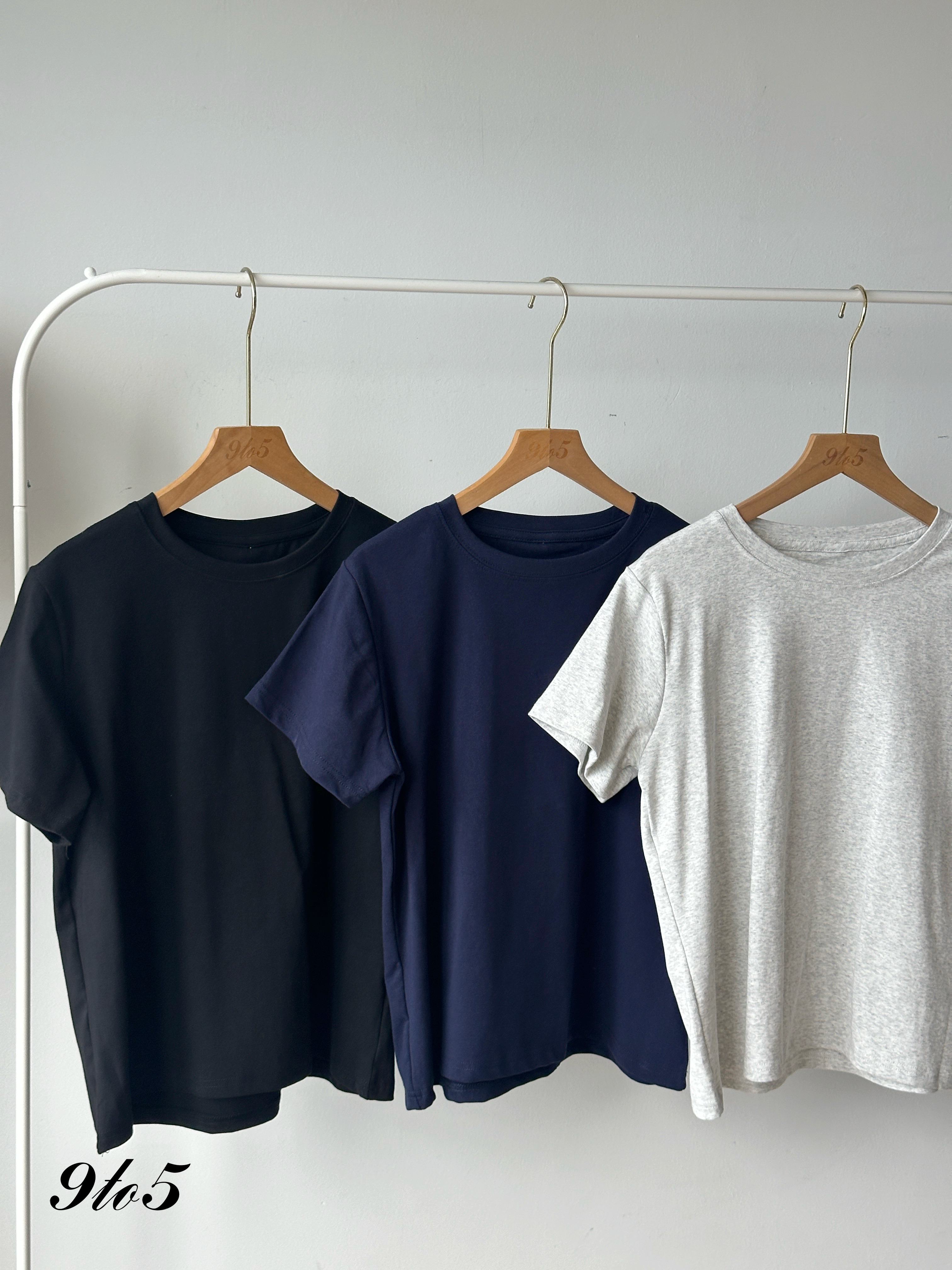 T4189 Short Sleeve Plain Tee - 5 Colors 