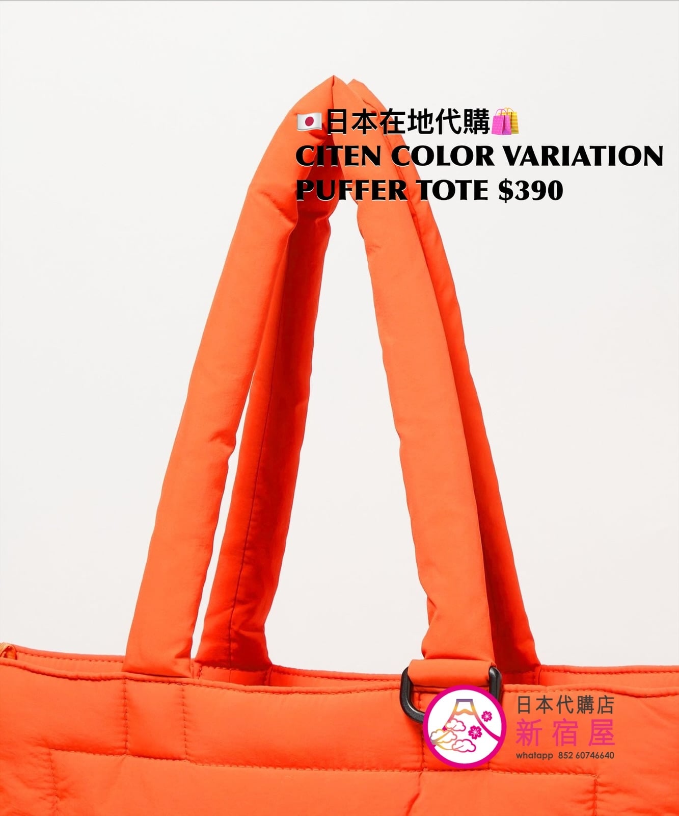 CITEN COLOR VARIATION PUFFER TOTE