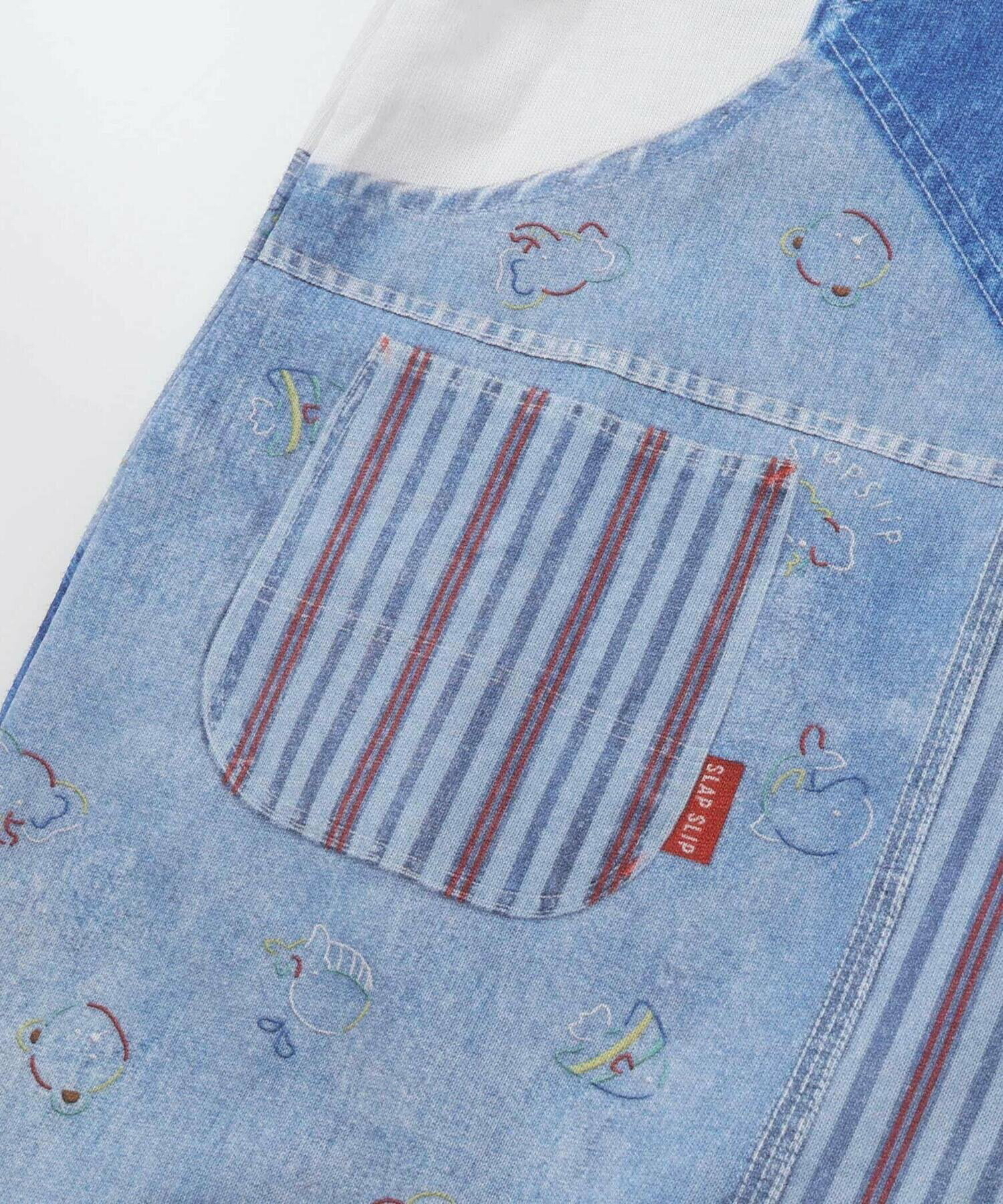 🇯🇵預訂 日本直送🇯🇵Slap Slip Baby兩色動物恐龍吊帶短袖連身服