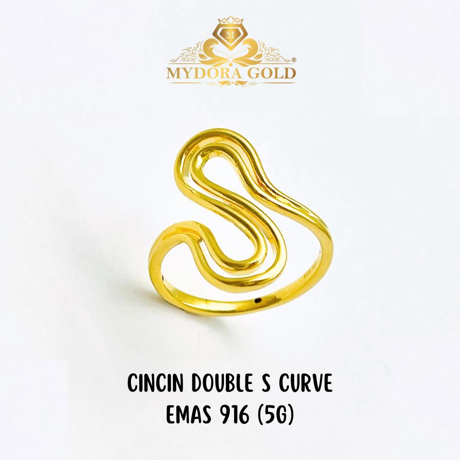 MYDORA Cincin Double S Curve (5G) l EMAS 916/22K