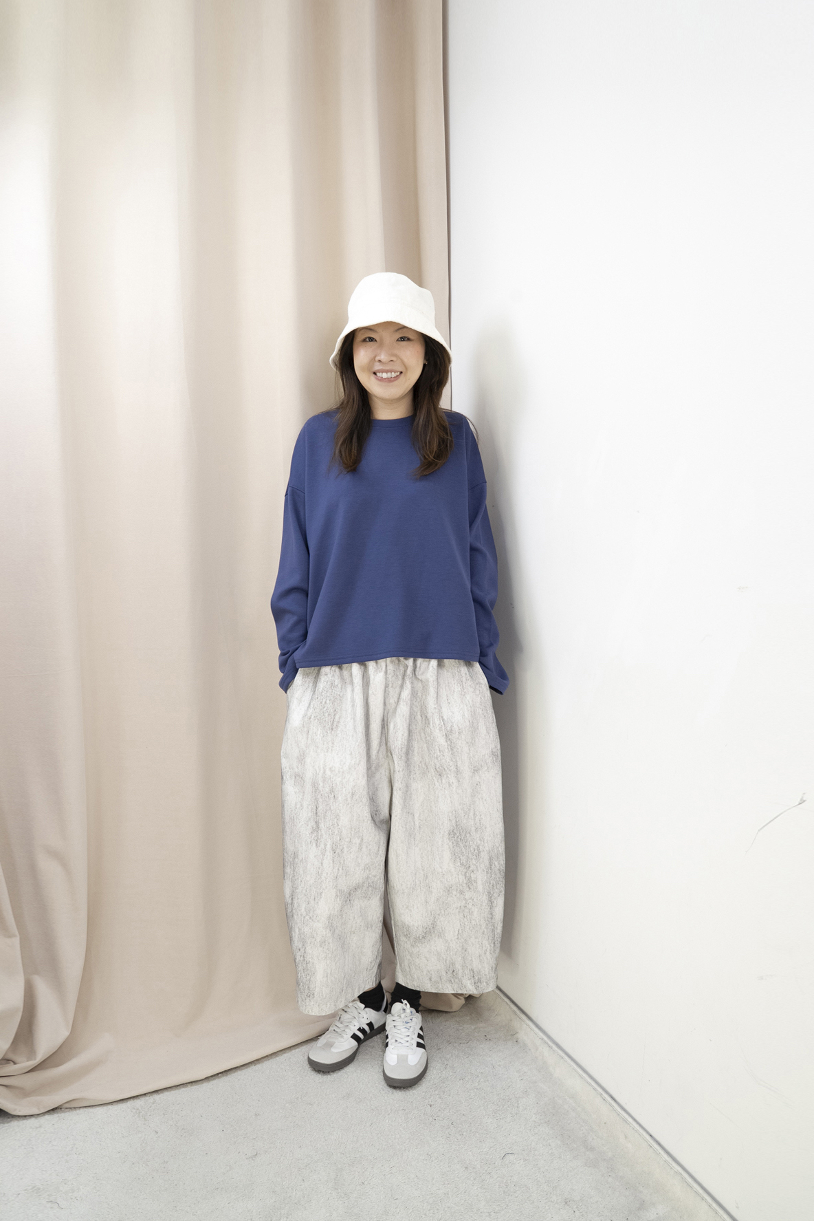 工業藝術風造型闊腳褲（3色）