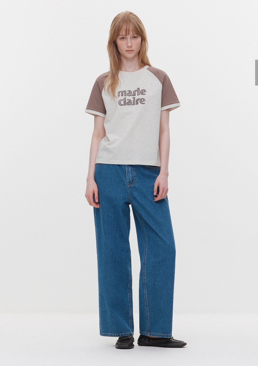 Red Velvet Seulgi 著用款｜Marie Claire 拼色牛角Tee