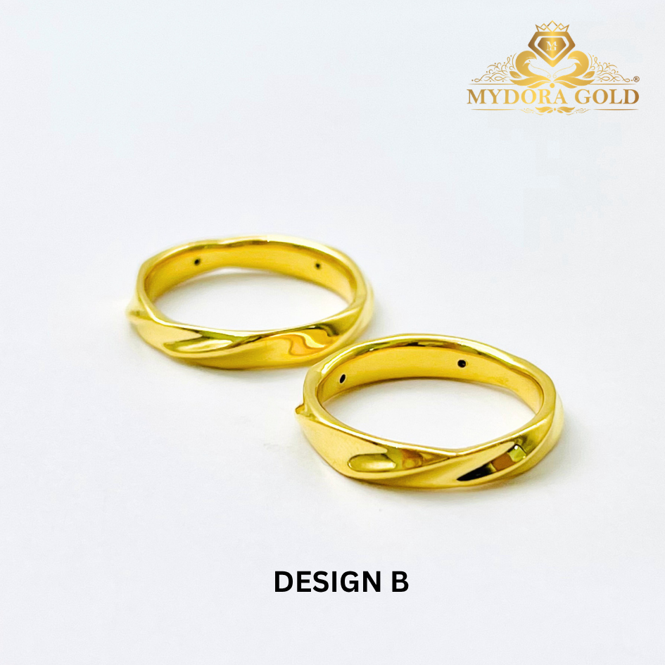 MYDORA Cincin Belah Rotan Twisted (5G) l EMAS 916/22K