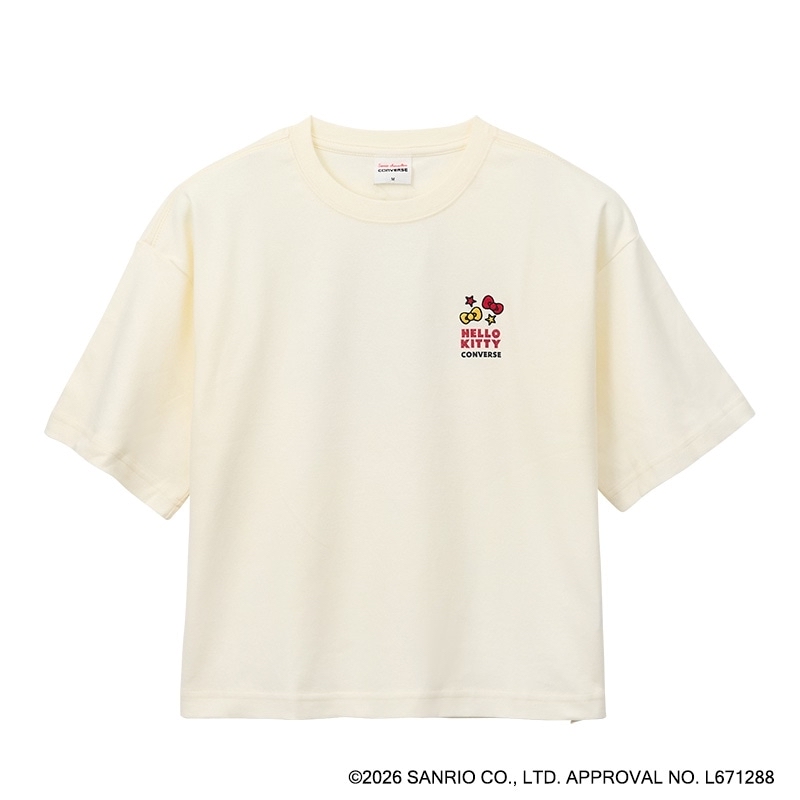 🎀【預訂】CONVERSE × Kitty Back Print T- shirt Ivory