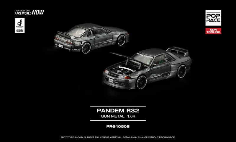 (預訂 PreOrder) Poprace ( PR640508 ) PANDEM R32 GUN METAL NEW TOOLING
