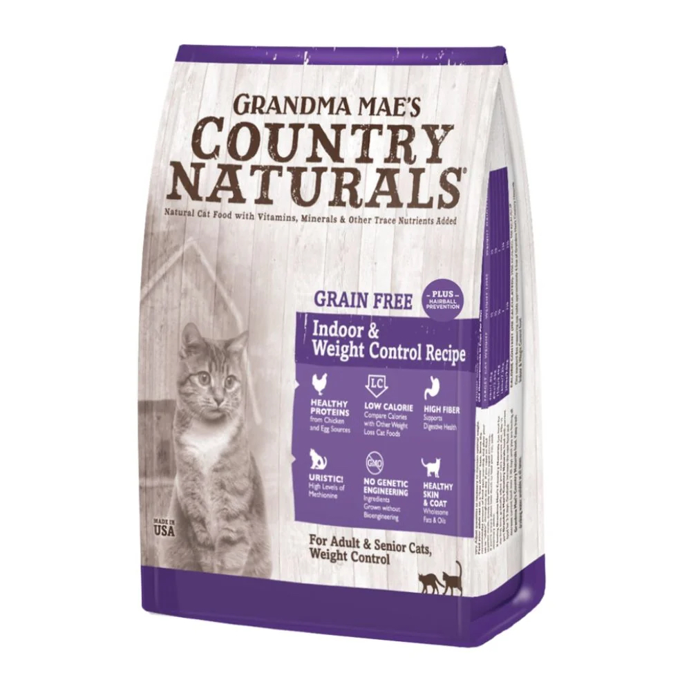 Country Naturals 無穀物體重控制去毛球室內貓配方 12Lbs