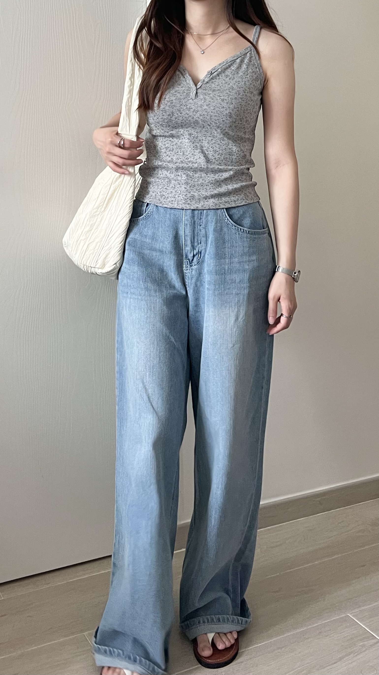 夏日清新碎花背心