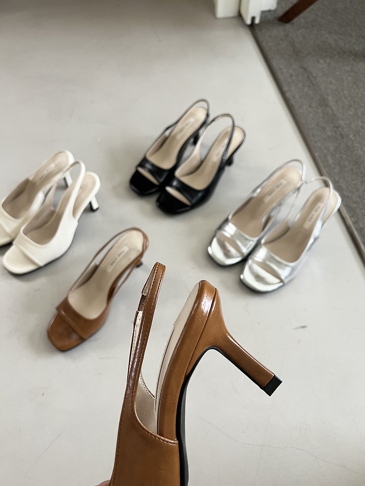 Open-toe Slingback (4 colors)