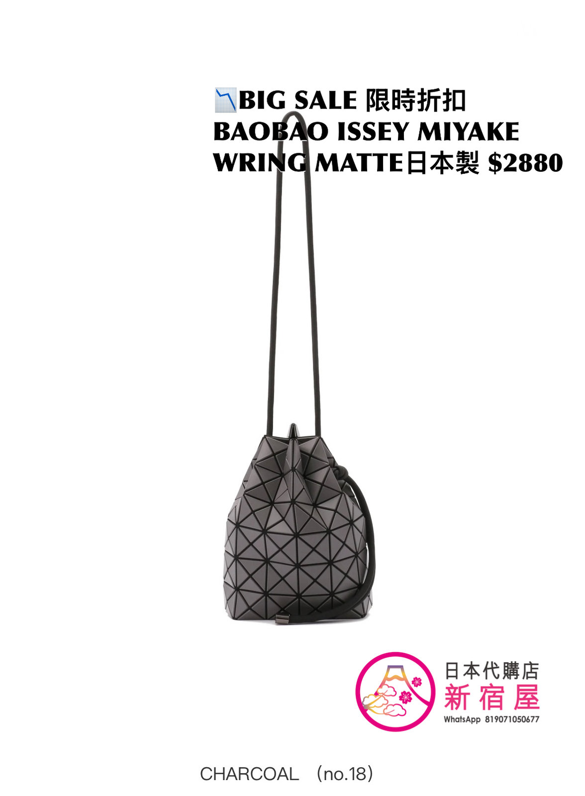 BAOBAO ISSEY MIYAKE WRING MATTE