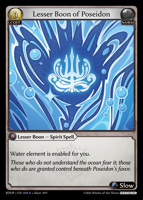Lesser Boon of Poseidon / RDOP-034 (R)