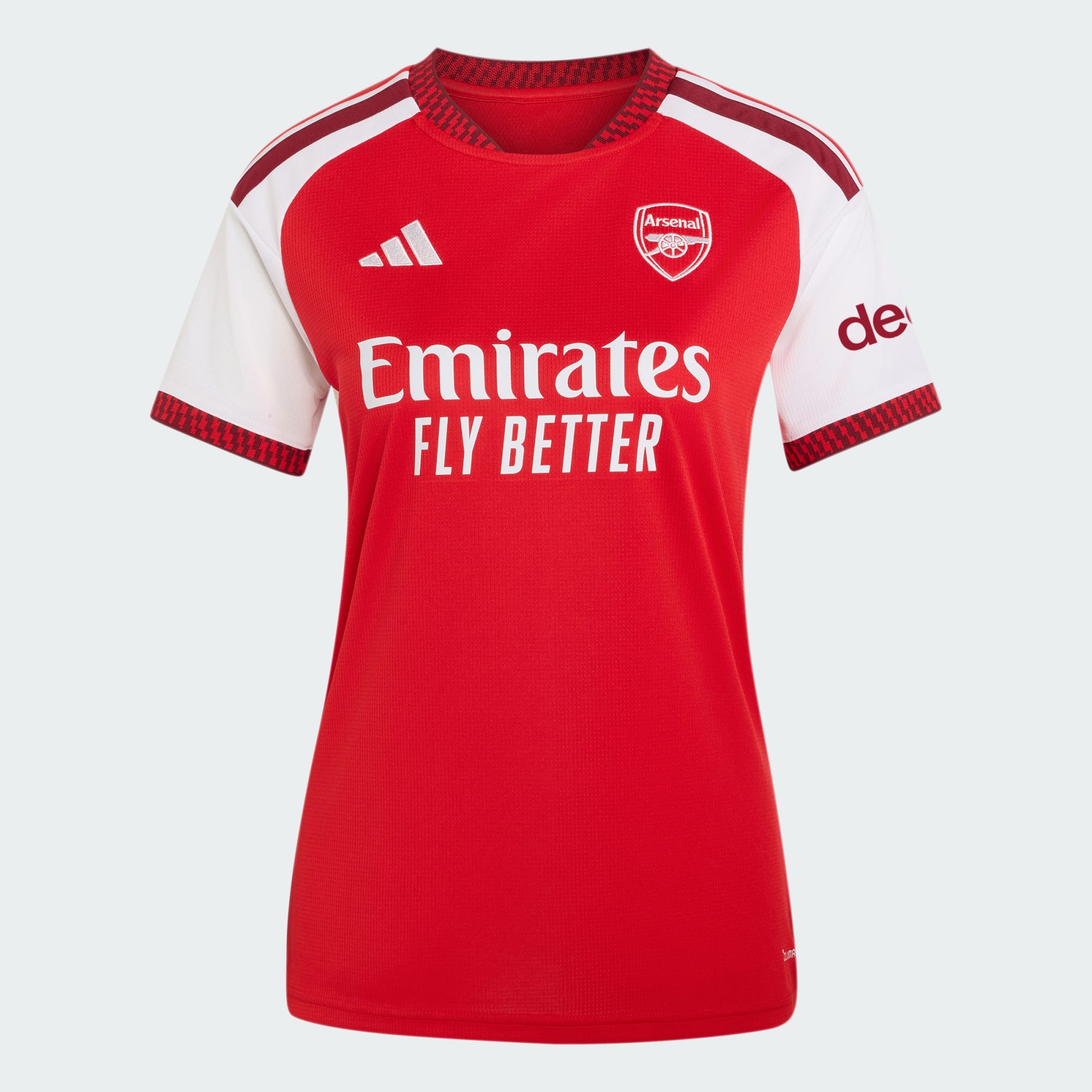 🔴⚪融合酋長球場建築美學 Adidas Arsenal 阿仙奴 2026-27 女裝主場球迷版球衣 (可加印字章) KB9946