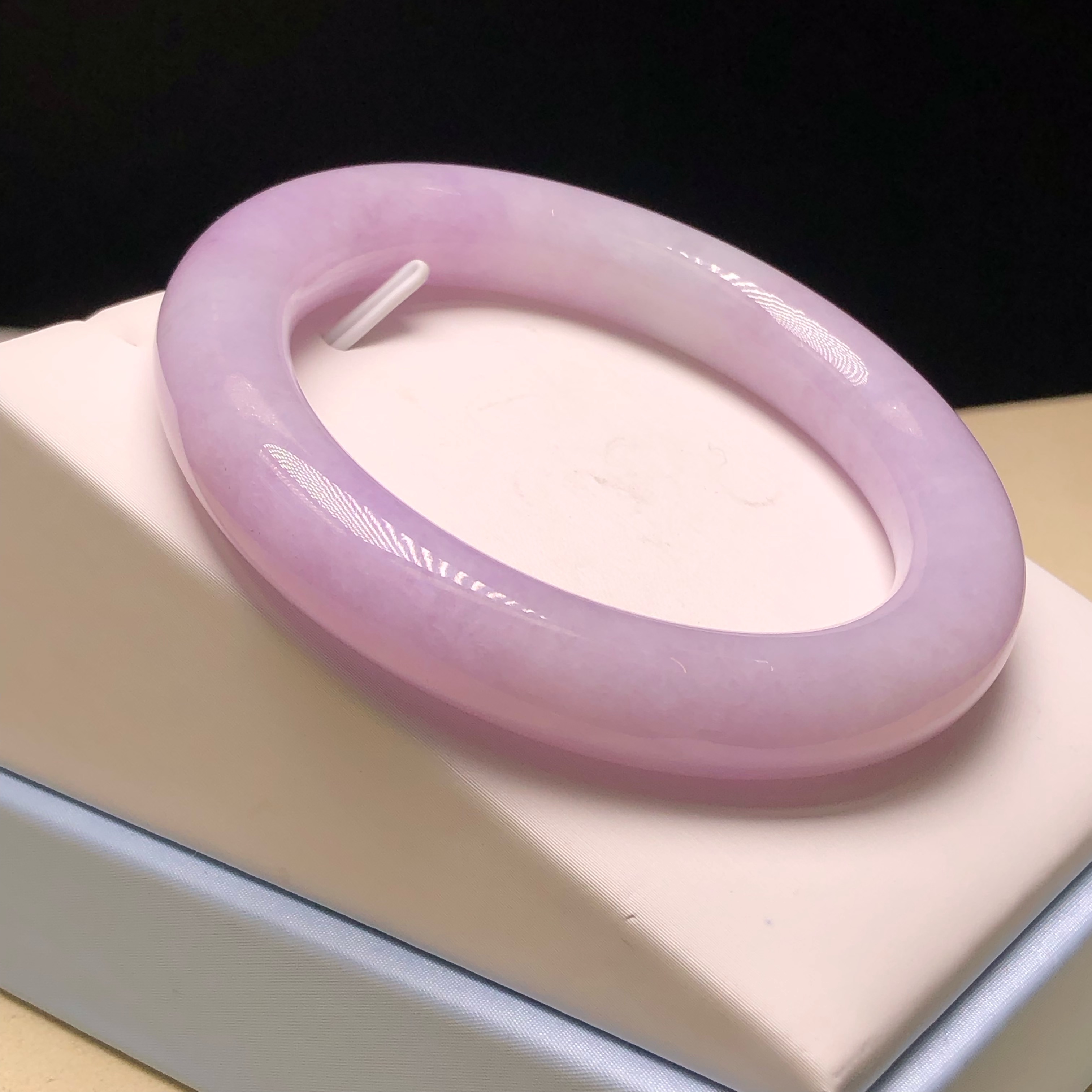 木那紫羅蘭帶翡圓鐲 54.2mm #C06309