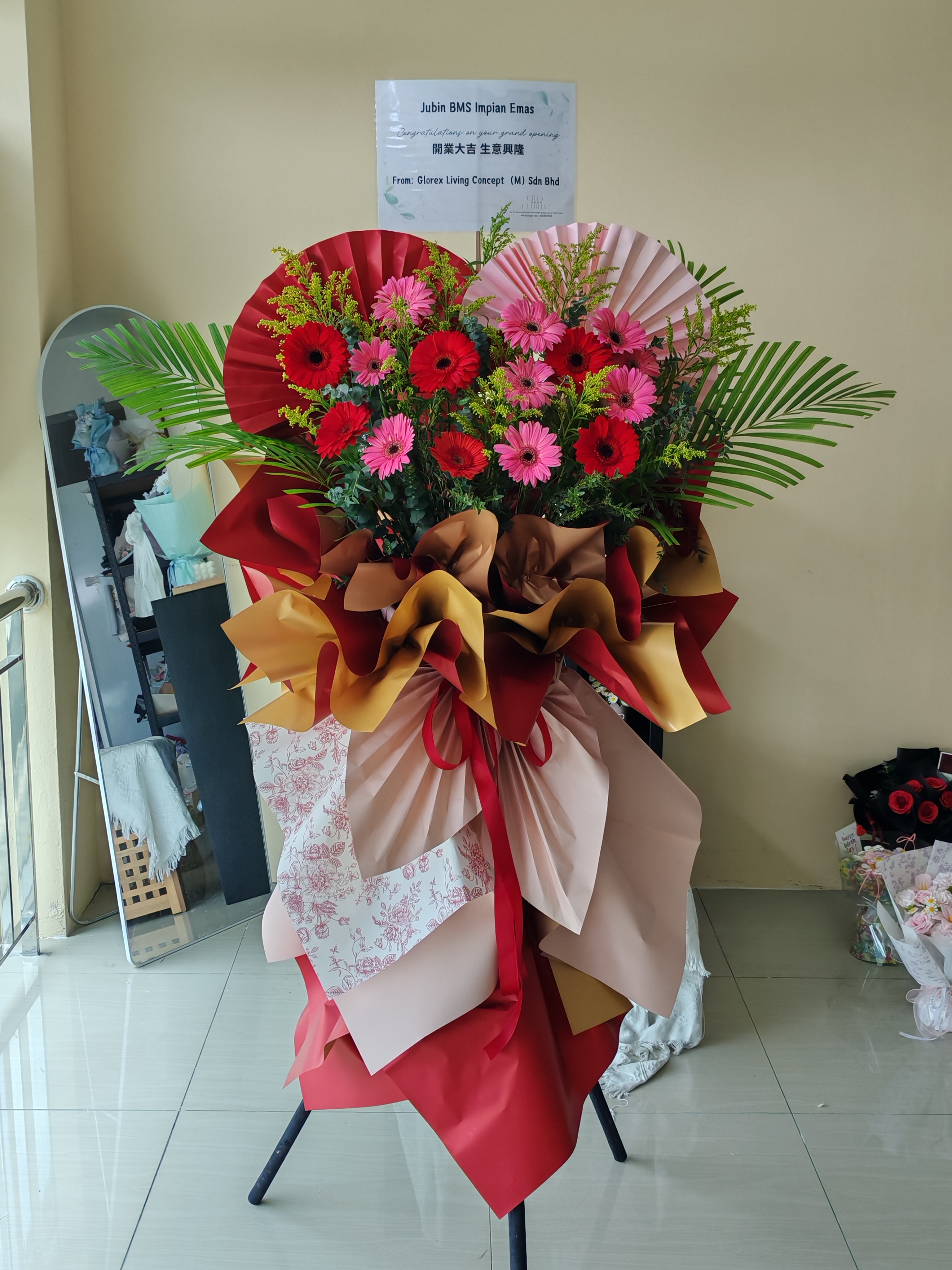 Lucky Grand Opening Flower Stand 