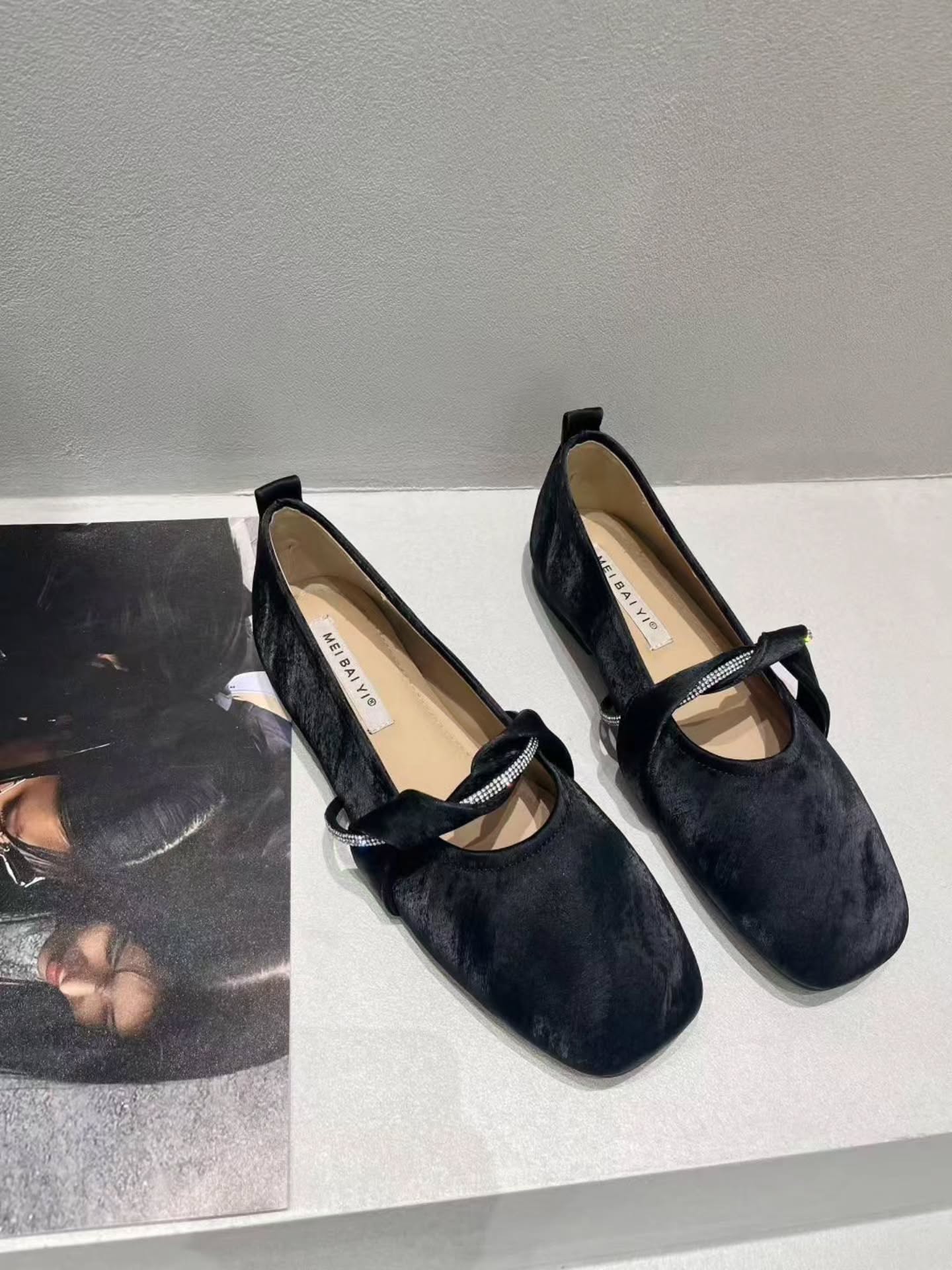 6638-98 复古温柔风平底鞋 🇨🇳