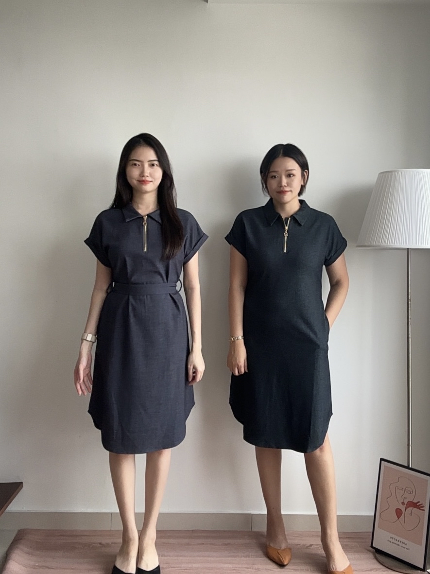 D2367 Polo Shirt Dress - 3 Colors 