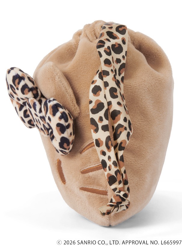 🎀【預訂】小麥色肌膚 Kitty x GRL 豹紋索繩袋