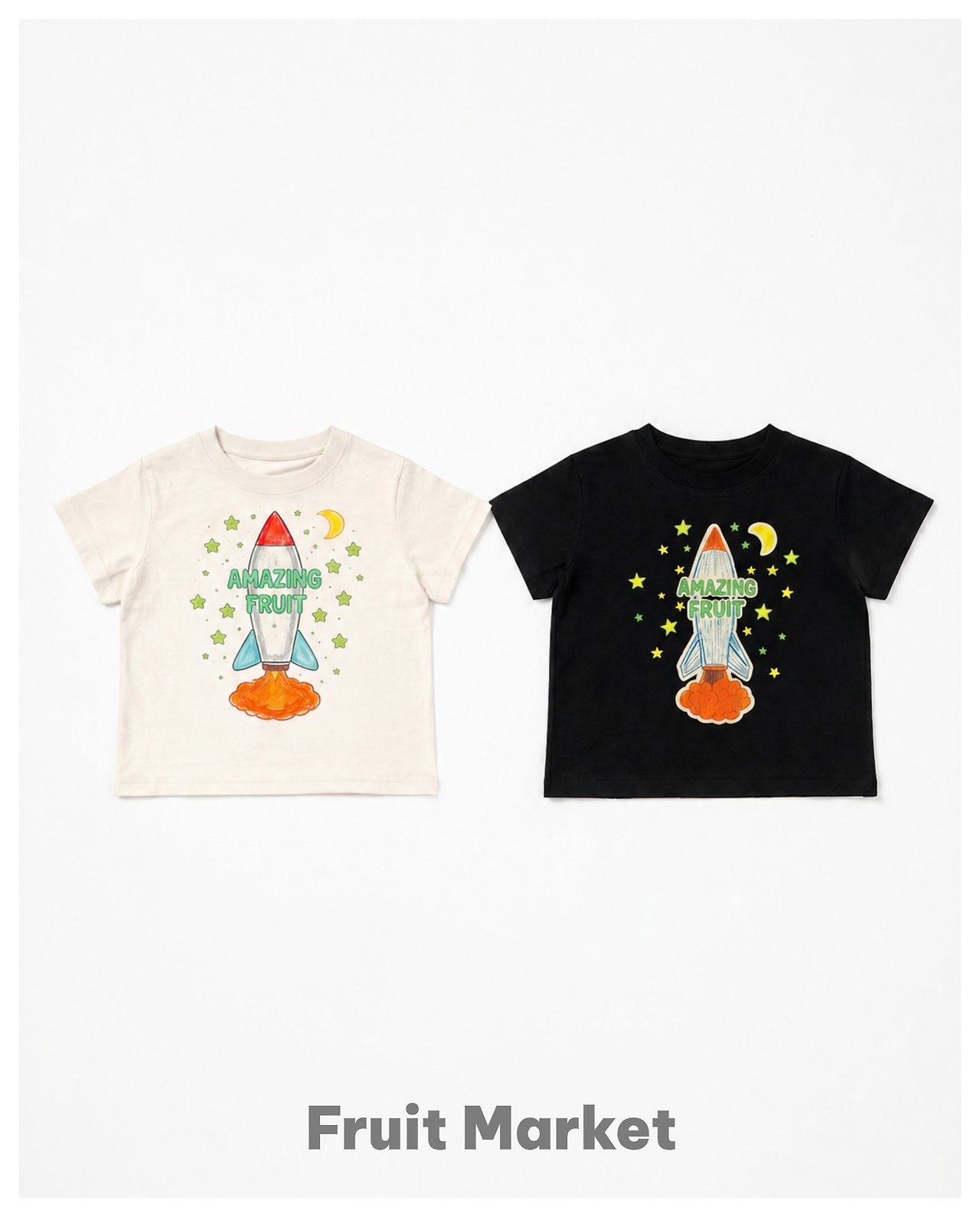 Fruit | Amazing T-shirt (Black/Ivory M100-110/L(110-120)