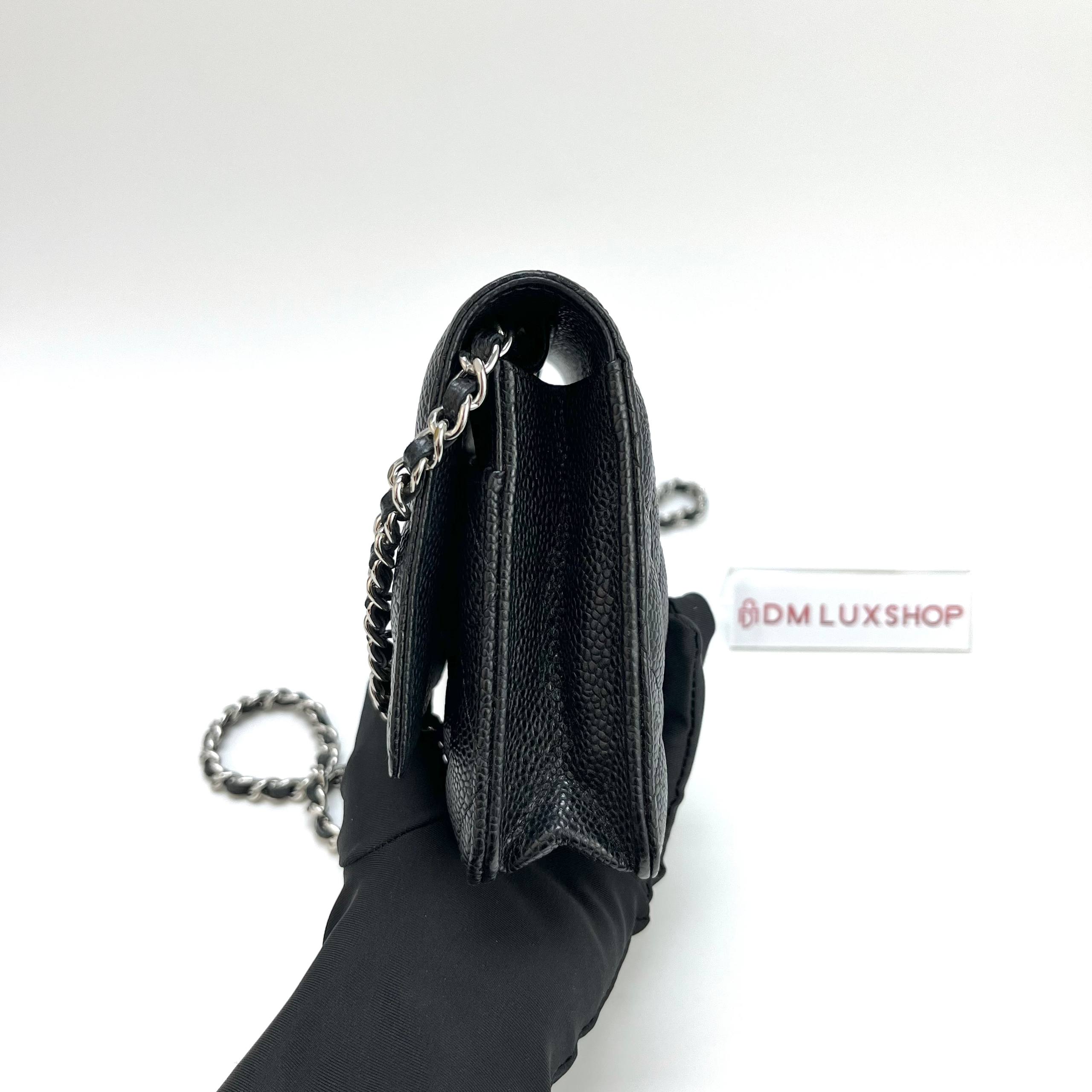Chanel Black Caviar WOC GHW (Serial 28, Y: 2019)