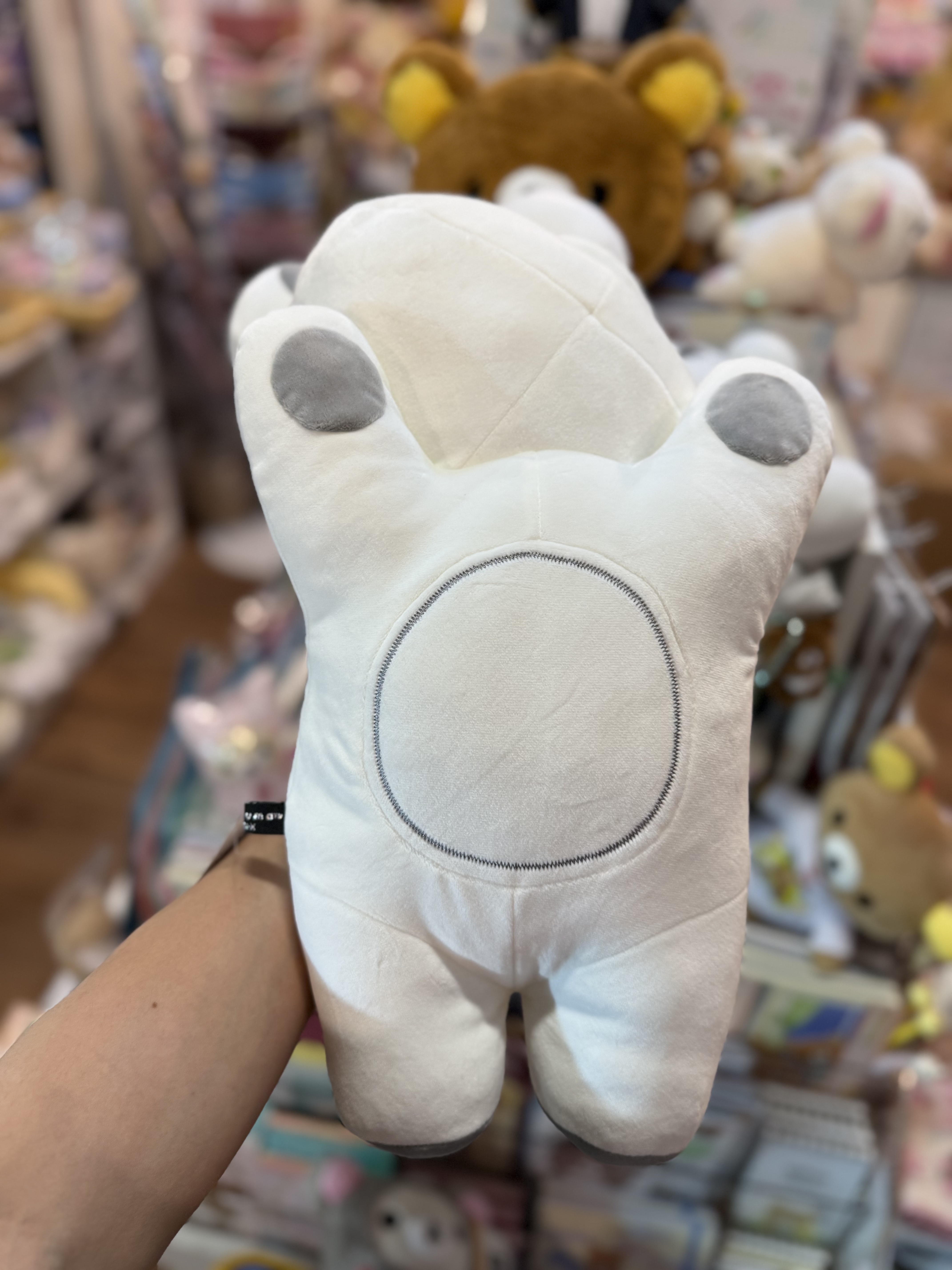 《現貨》全新Rilakkuma黑白造型白色Rilakkuma 趴地公仔（M size)