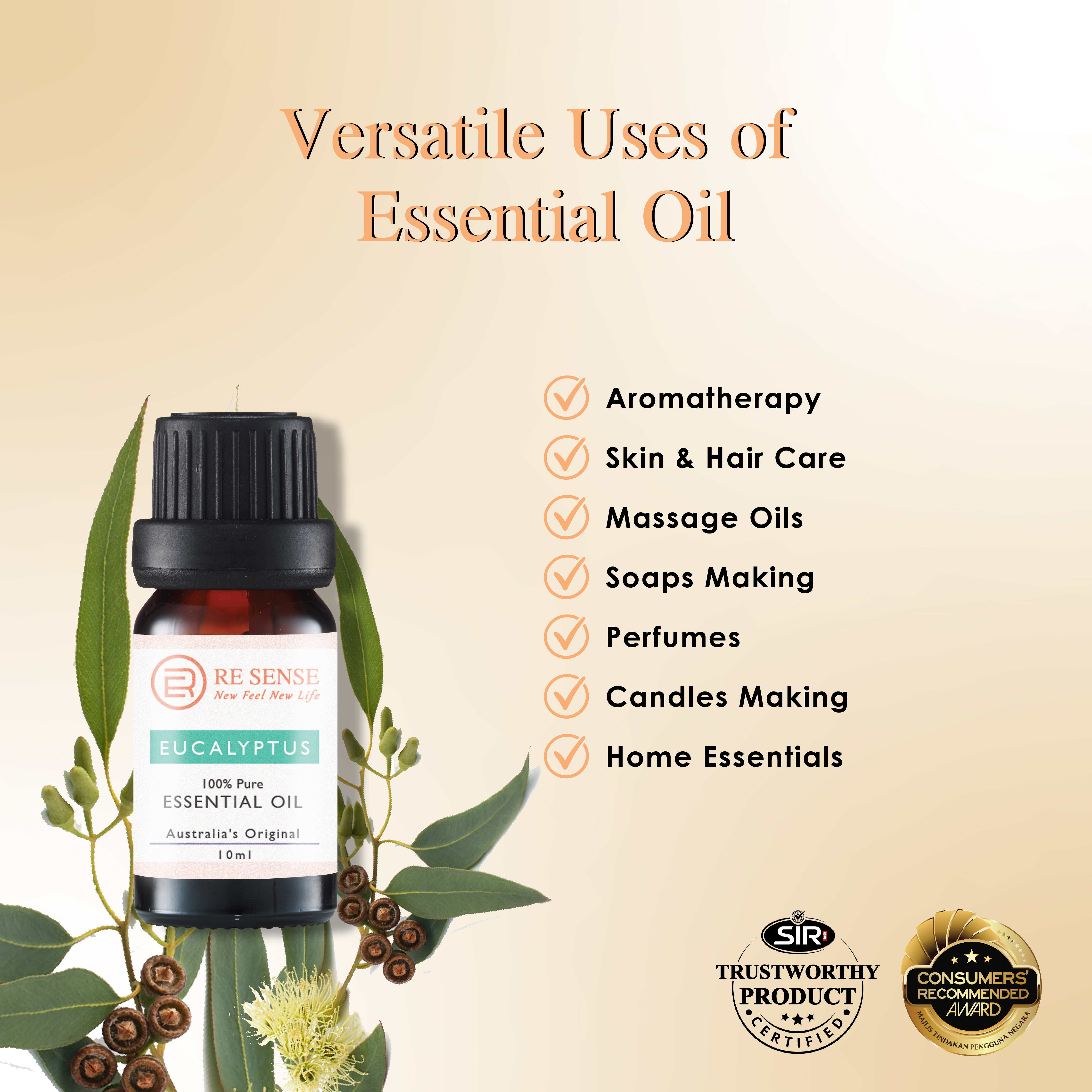 Eucalyptus Essential Oil (10ml)