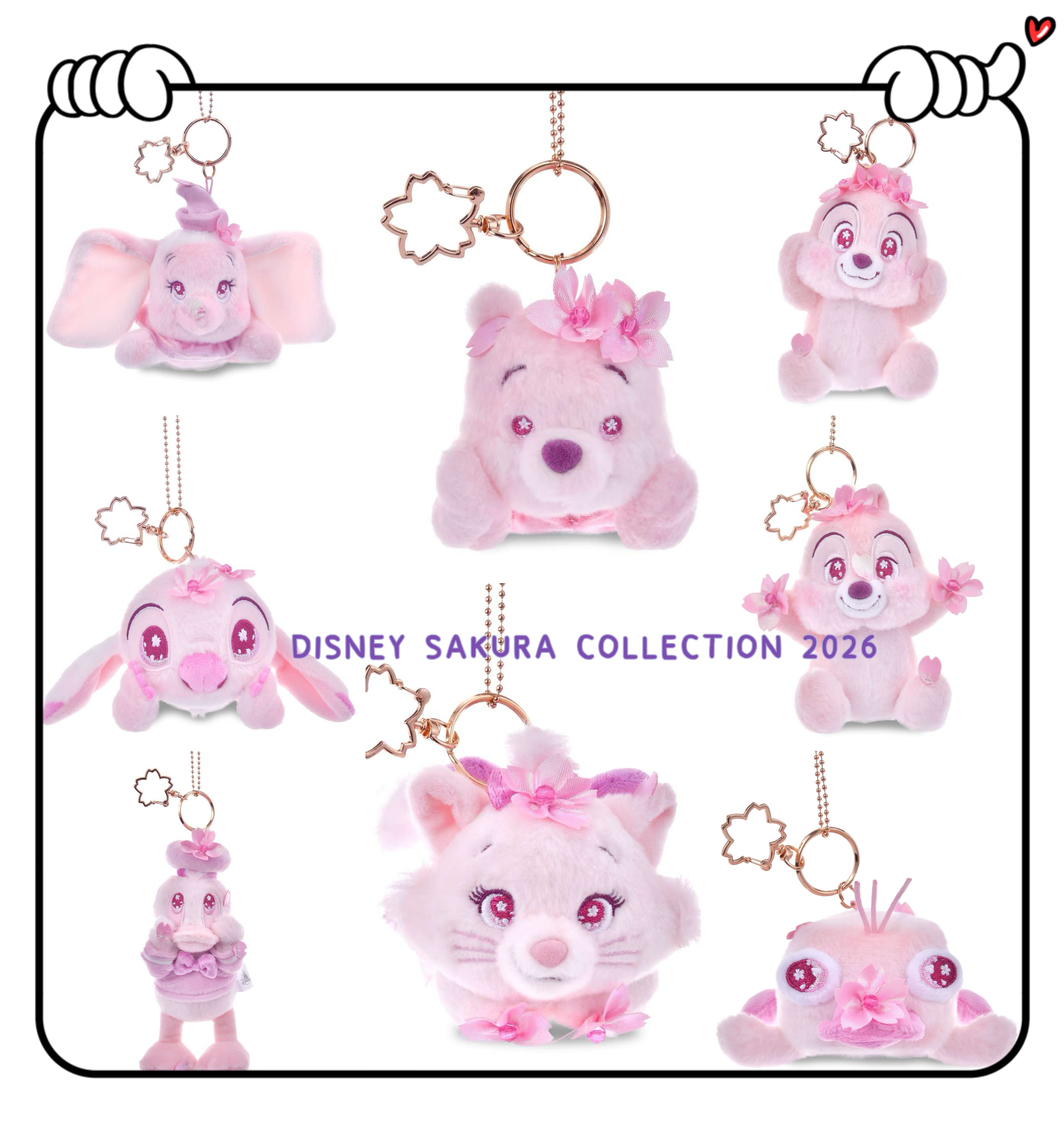 ✈️日本直送🇯🇵預購🛍️日本迪士尼 DISNEY SAKURA COLLECTION 2026系列 掛飾匙扣櫻花公仔