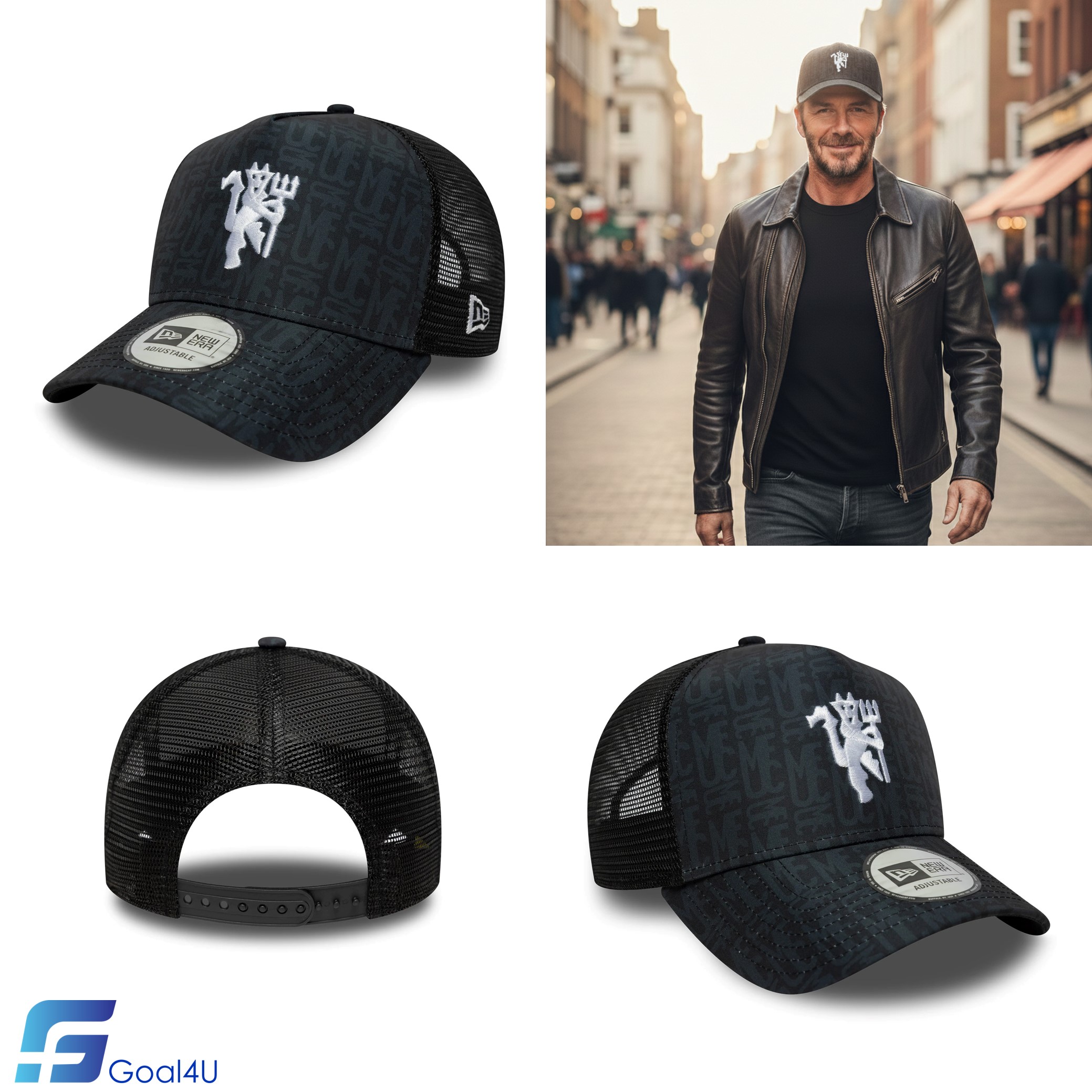 🧢 New Era Manchester United 曼聯 全印花 A-Frame 貨車帽 60771949