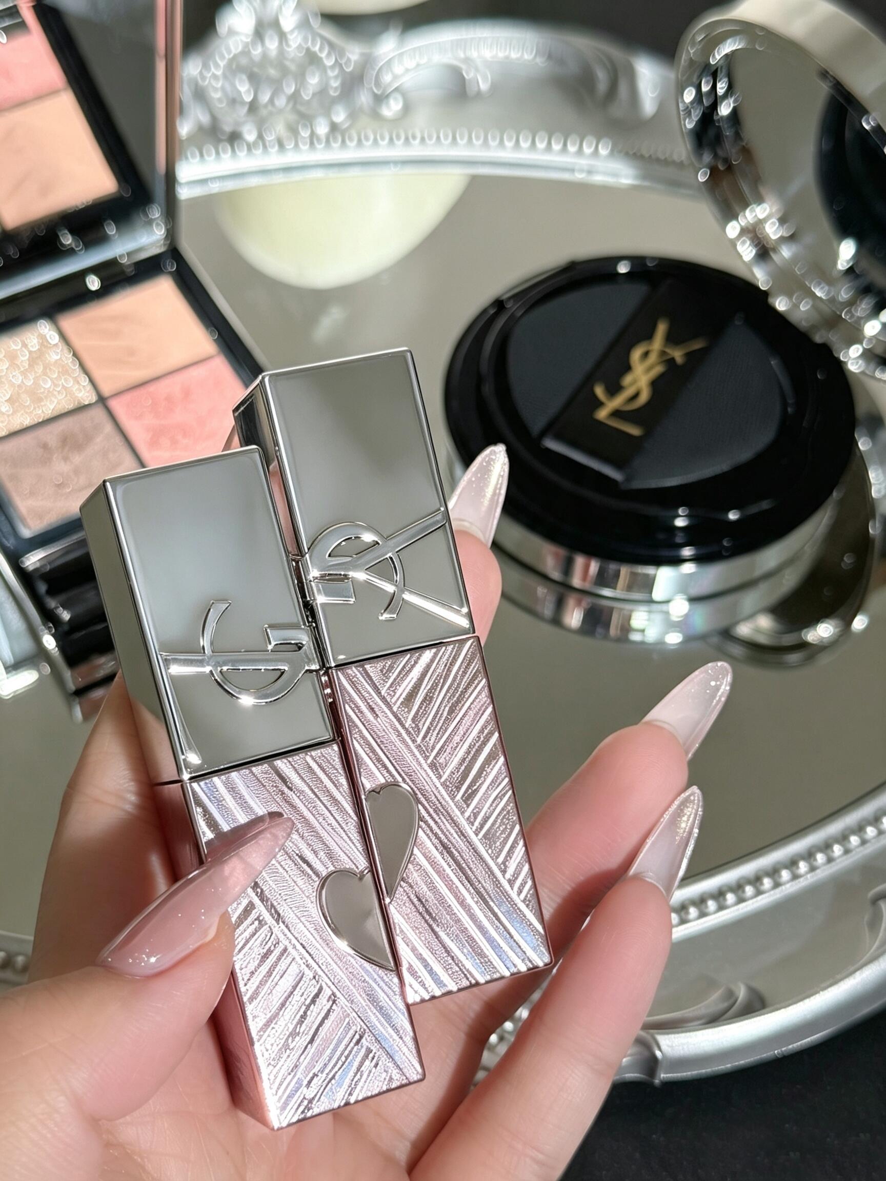💗2026七夕限定！YSL 聖羅蘭 欲望軌跡 眼影 唇釉 粉氣墊 826 445 446