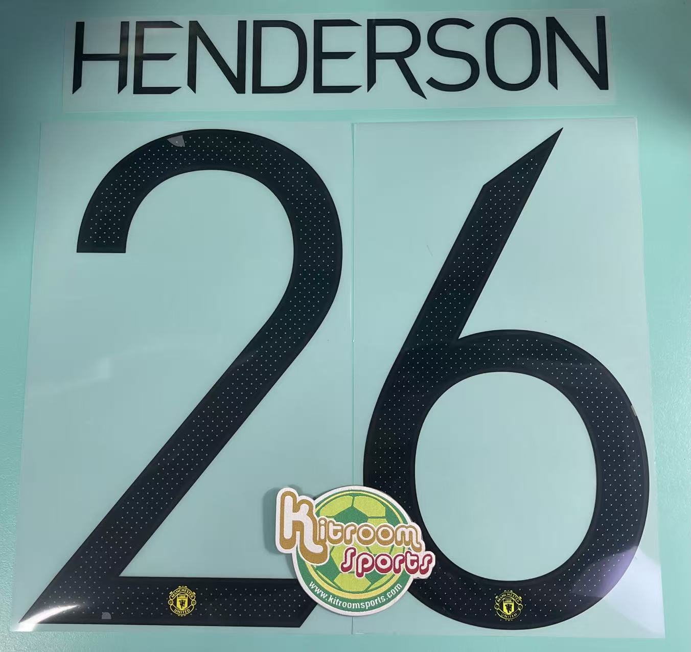 2021-22 Manchester United GK UCL Nameset #26 HENDERSON