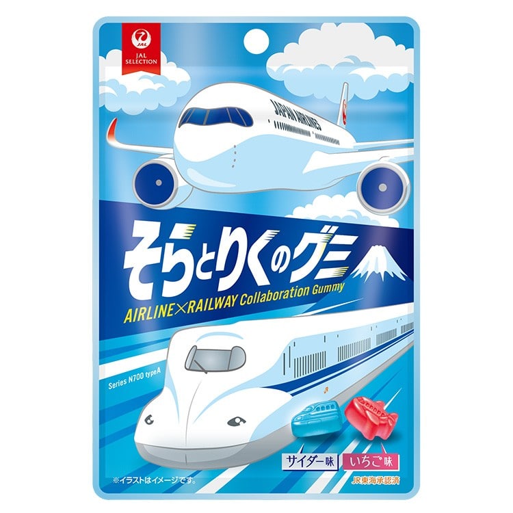 🆕【⭐訂購⭐】🇯🇵日本直送 JAL x  #新幹線+飛機造型  #日本製 軟糖［10袋入］🌀 [ELDD-0268][260528]