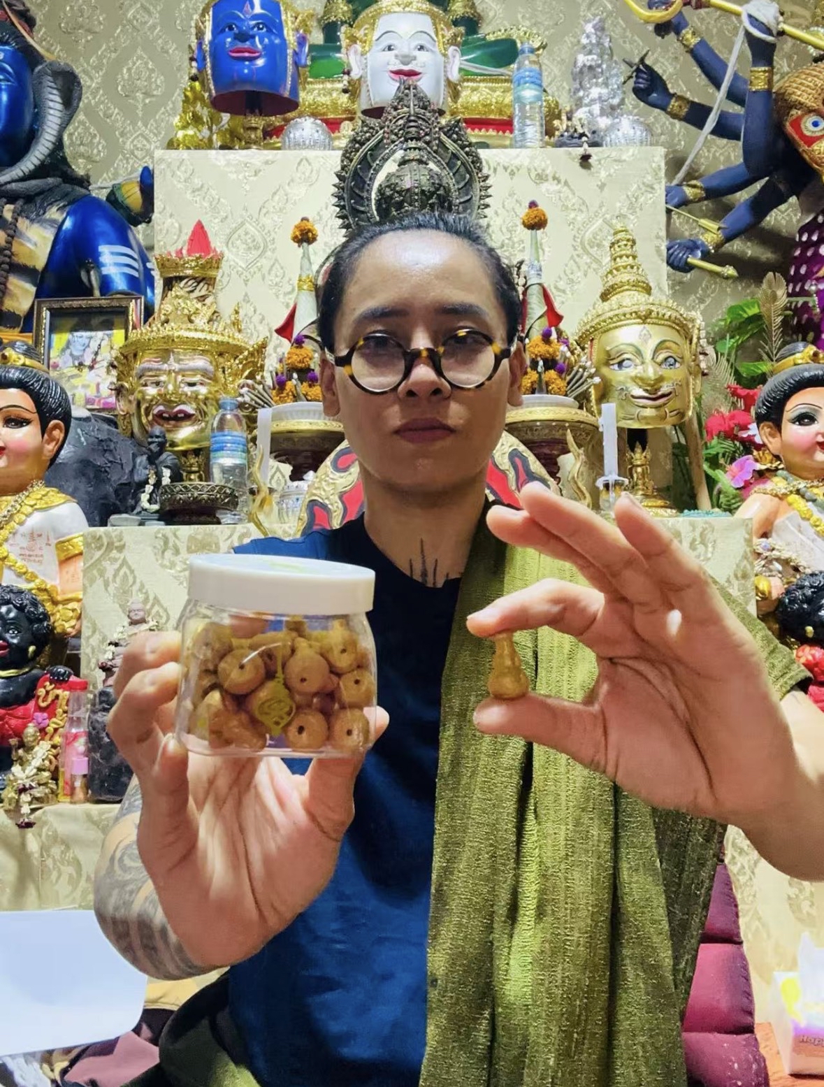 阿贊natt  招財淨化葫蘆倒流塔香36粒