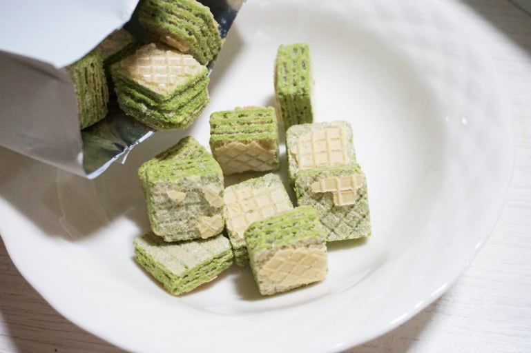 韓國 OSULLOC 香濃綠茶威化餅 100g/包｜Green Tea Wafers Cube