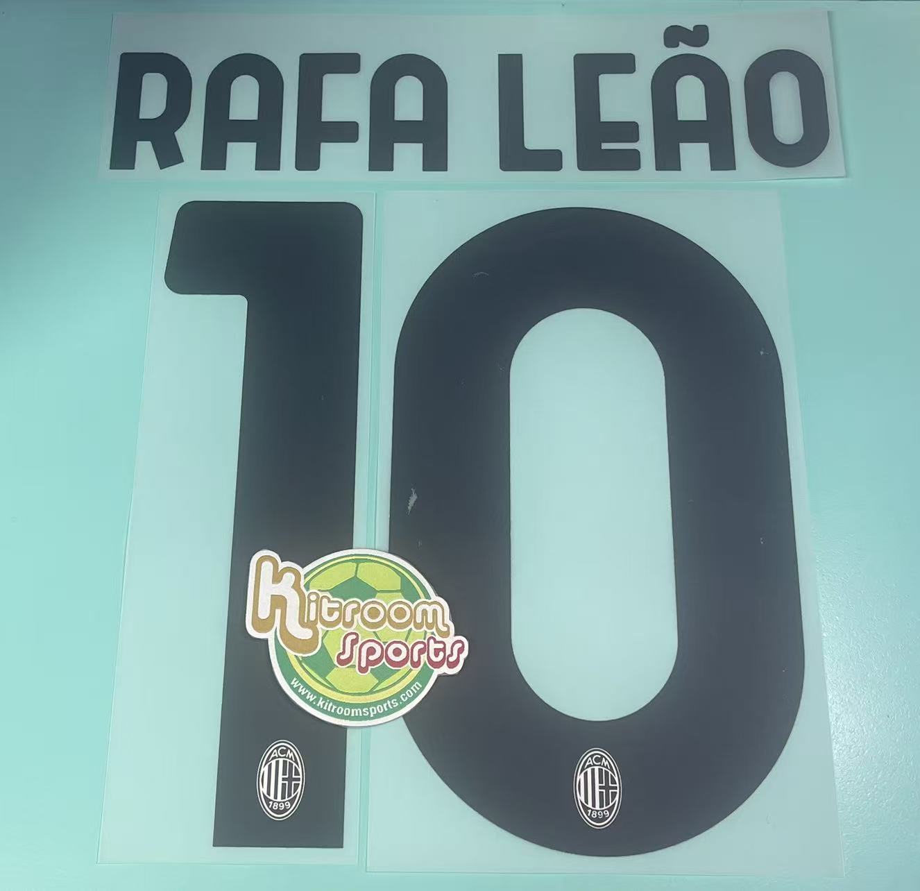 2023-24 Milan x Pleasures kit White Nameset #10 RAFA LEAO