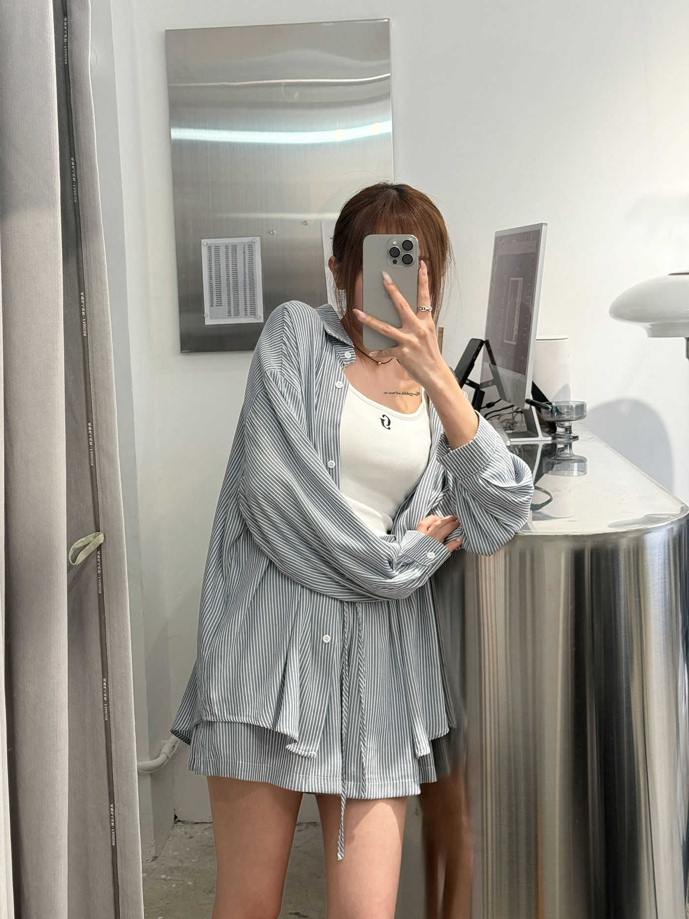 𝐑𝐞𝐚𝐝𝐲-𝐭𝐨-𝐰𝐞𝐚𝐫 𝐬𝐭𝐫𝐢𝐩𝐞𝐝 𝐬𝐡𝐢𝐫𝐭 𝐚𝐧𝐝 𝐬𝐡𝐨𝐫𝐭𝐬 𝐬𝐞𝐭