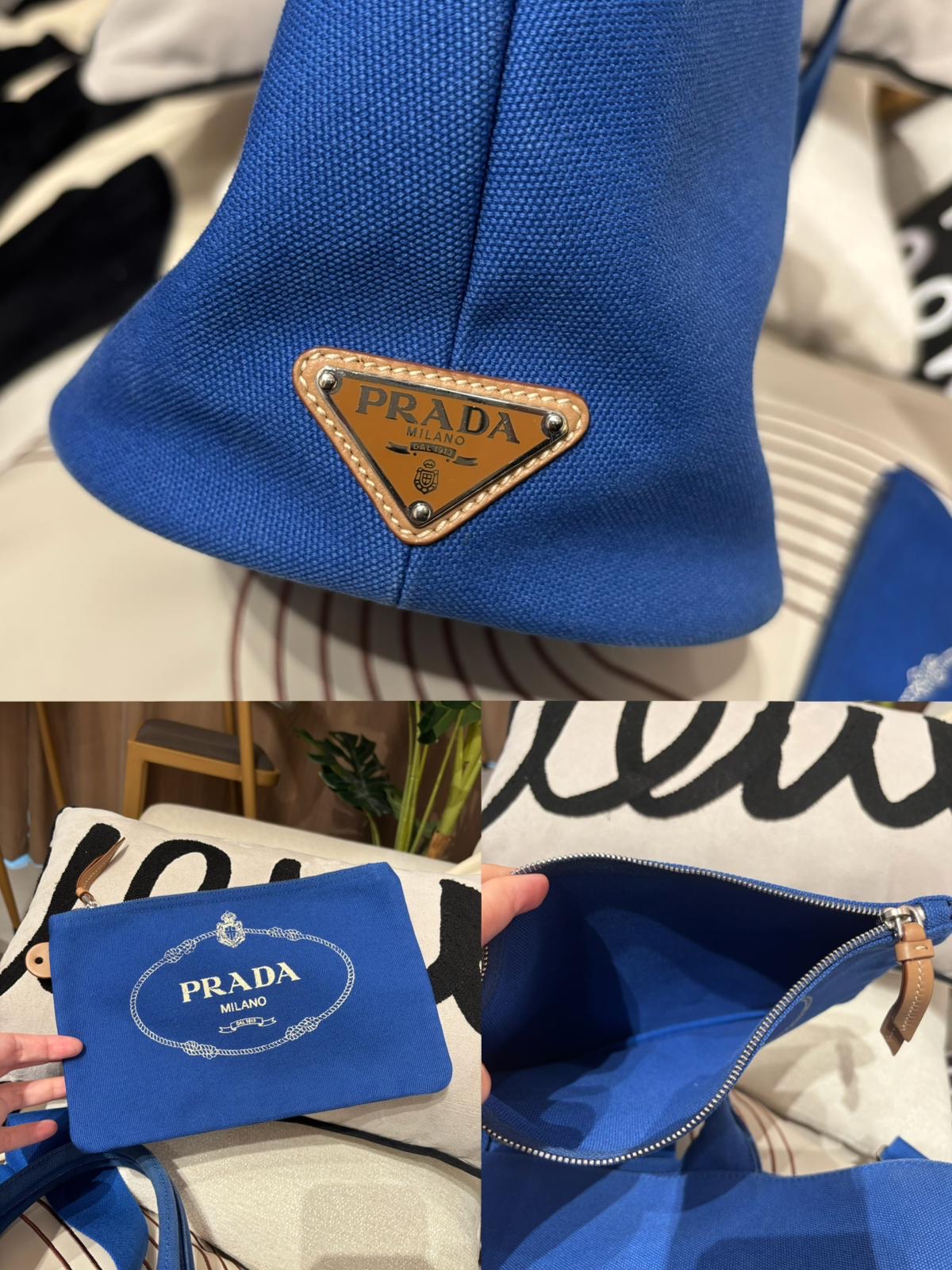 Prada 2way bag Canvas 100%Authentic,95%new