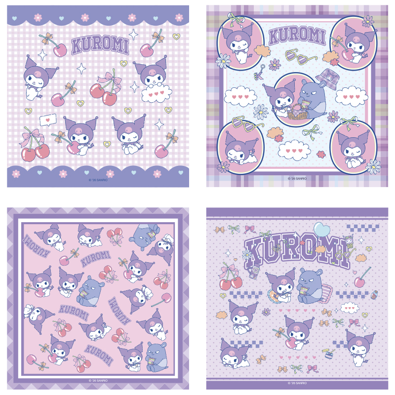 Kuromi Origami Paper 手工紙 (4 Designs x 10pcs)