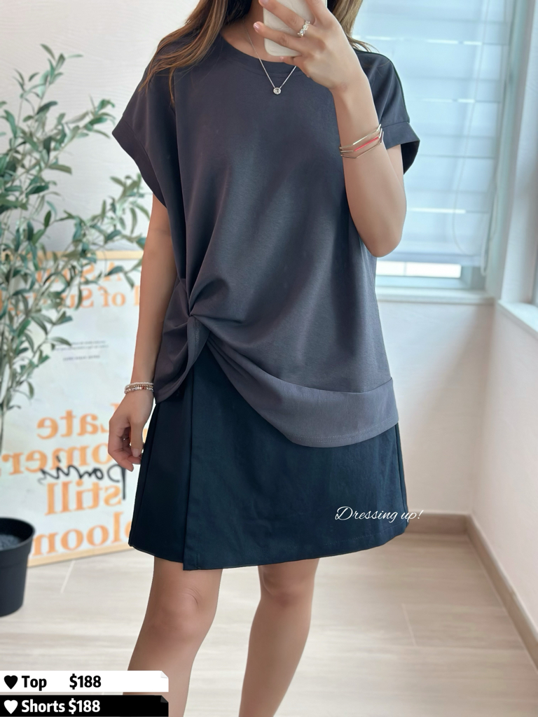 簡約大方｜扭結棉質上衣