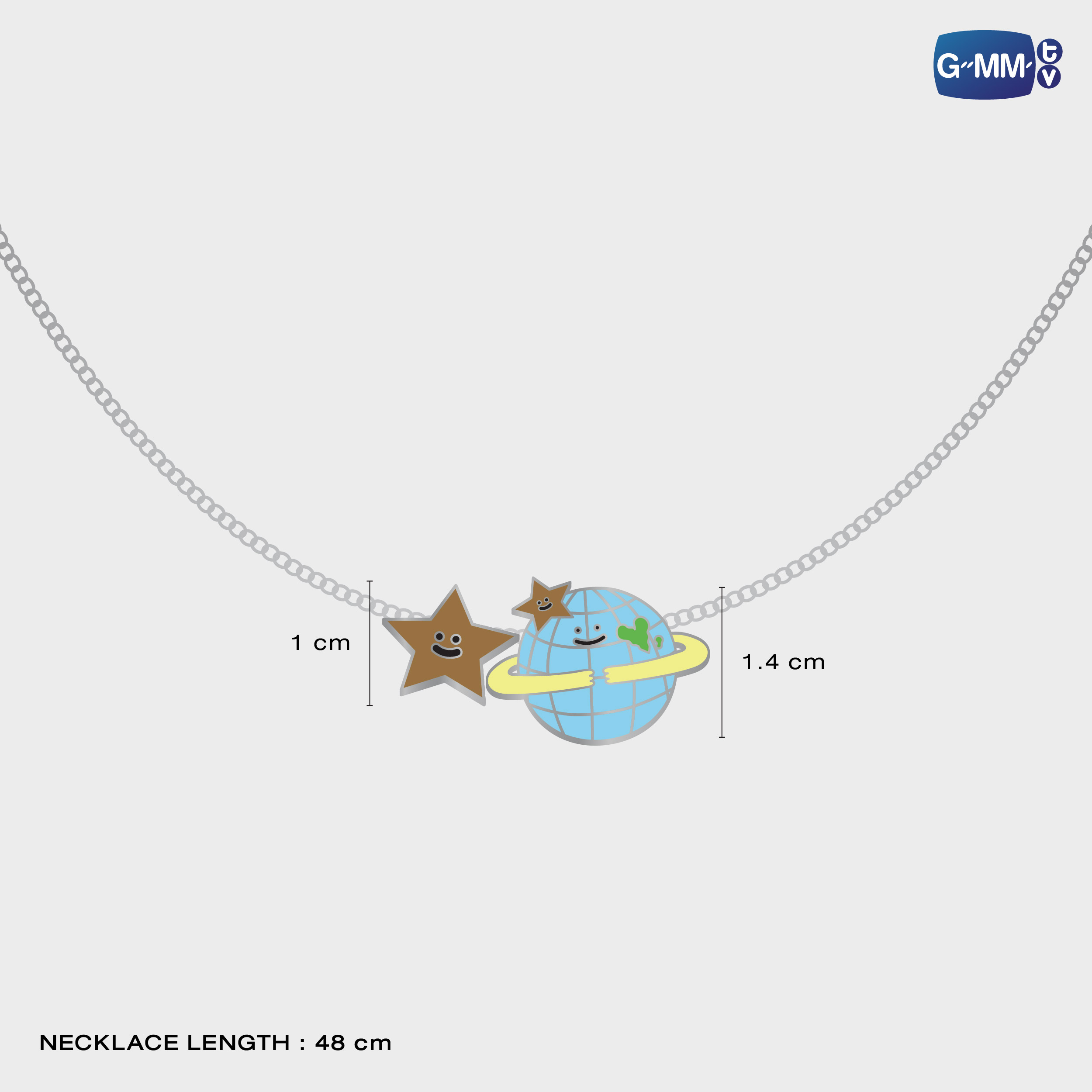 MR. SATURNWORLD CHARM NECKLACE